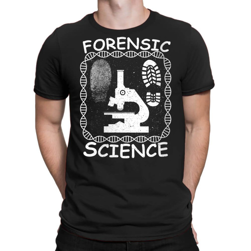 Womens Dna Fingerprint Footprint Microscope Forensic Science V Neck T T-shirt | Artistshot