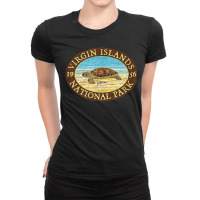 Jcombs Virgin Islands National Park, Sea Turtle On Beach Ladies Fitted T-shirt | Artistshot