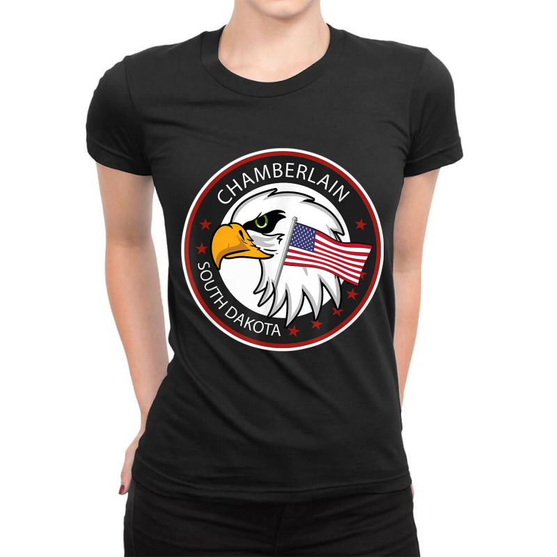 Chamberlain Sd South Dakota T Shirt Ladies Fitted T-Shirt by cm-arts | Artistshot