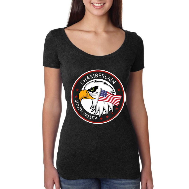 Chamberlain Sd South Dakota T Shirt Women's Triblend Scoop T-shirt by cm-arts | Artistshot