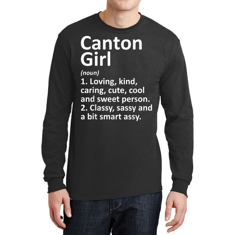 Canton Girl Sd South Dakota Funny City Roots Gift T Shirt Long Sleeve Shirts by cm-arts | Artistshot