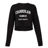 Chamberlain South Dakota Sd Vintage State Athletic Style T Shirt Cropped Sweater | Artistshot