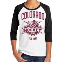 Distressed Retro Avalanche Party Tailgate Gameday Fan Gift Raglan Base Youth 3/4 Sleeve | Artistshot