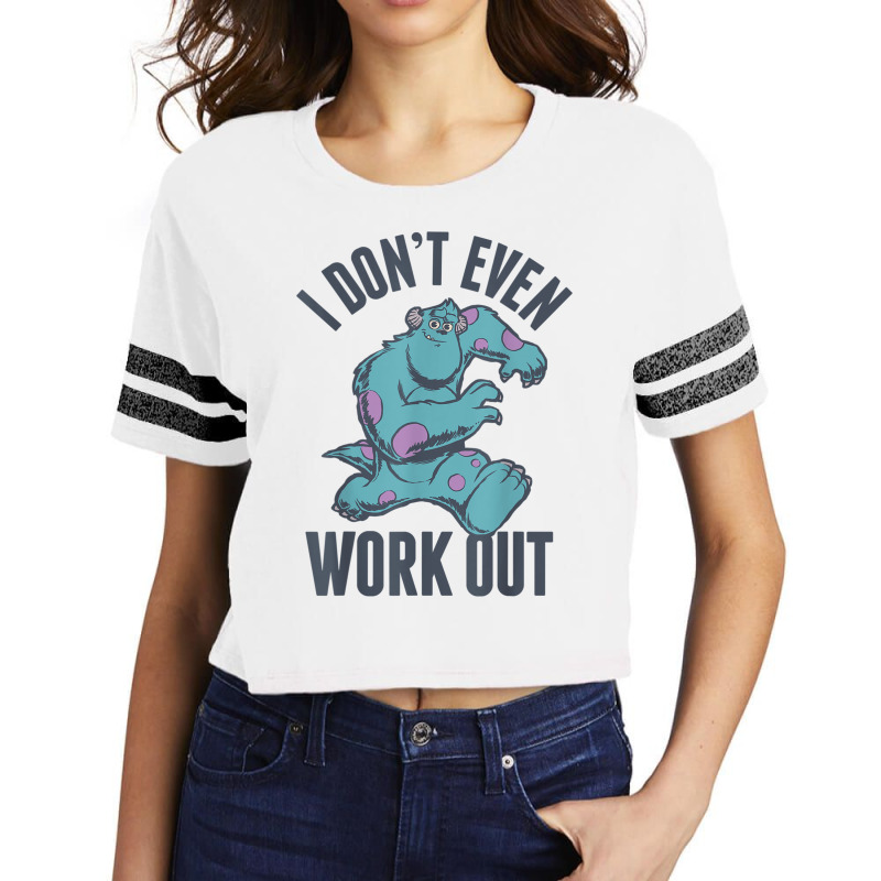 Funny Monsters Inc. Sulley Work Out Graphic Scorecard Crop Tee by CharlizeShanon | Artistshot