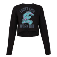 Funny Monsters Inc. Sulley Work Out Graphic Cropped Sweater | Artistshot