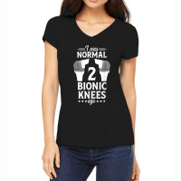 Knee Replacement Surgery Funny Normal Joint Recovery Gift Women's V-neck T-shirt | Artistshot