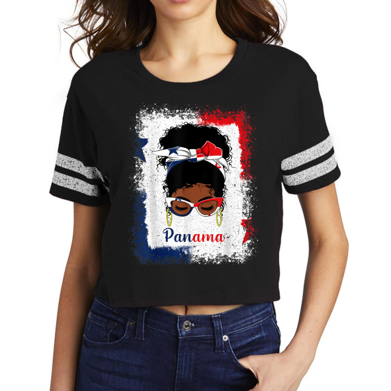 Messy Bun Panamanian Panama Flag Womens Woman Girl Scorecard Crop Tee by KaseyReyes | Artistshot