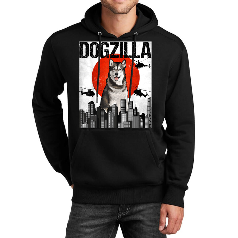 Funny Vintage Japanese Dogzilla Alaskan Malamute Unisex Hoodie | Artistshot