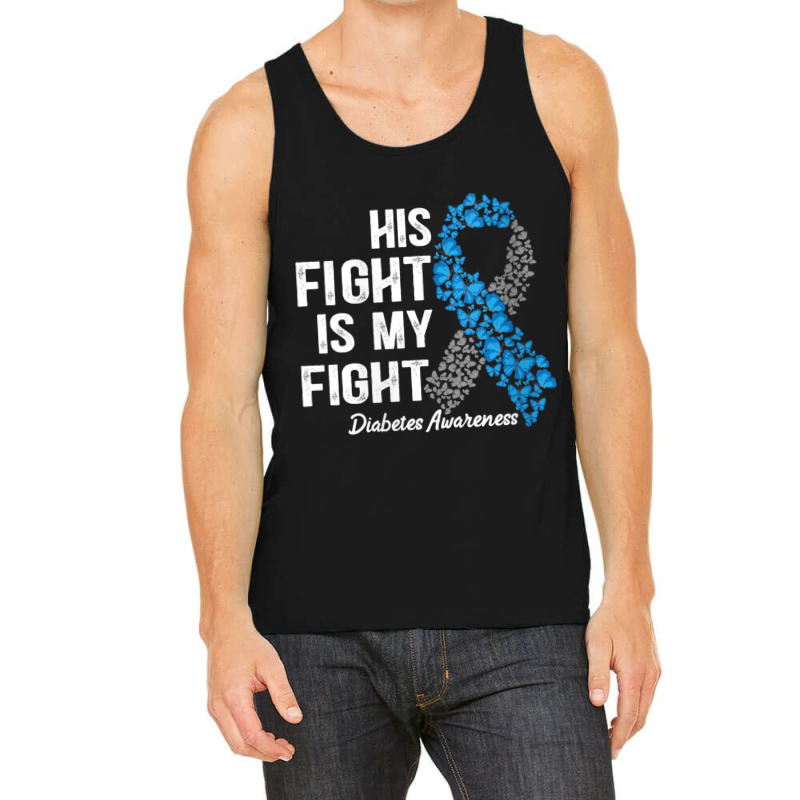 Womens T1d Apparel His Fight Is My Fight Type 1 Diabetes Awareness V N Tank Top by cm-arts | Artistshot