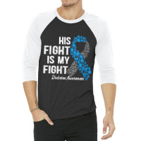 Womens T1d Apparel His Fight Is My Fight Type 1 Diabetes Awareness V N 3/4 Sleeve Shirt | Artistshot