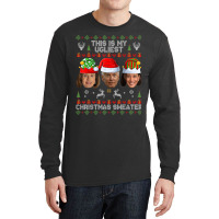 This Is My Ugliest Christmas Sweater Funny Joe Biden Kamala Long Sleeve Shirts | Artistshot