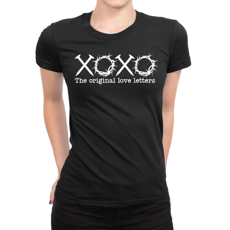 Xoxo The Original Love Letters Jesus Christian T Shirt Ladies Fitted T-Shirt by cm-arts | Artistshot