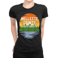 From Mellette County South Dakota Vintage Sunset T Shirt Ladies Fitted T-shirt | Artistshot