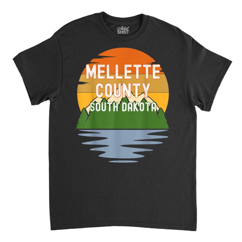 From Mellette County South Dakota Vintage Sunset T Shirt Classic T-shirt by cm-arts | Artistshot