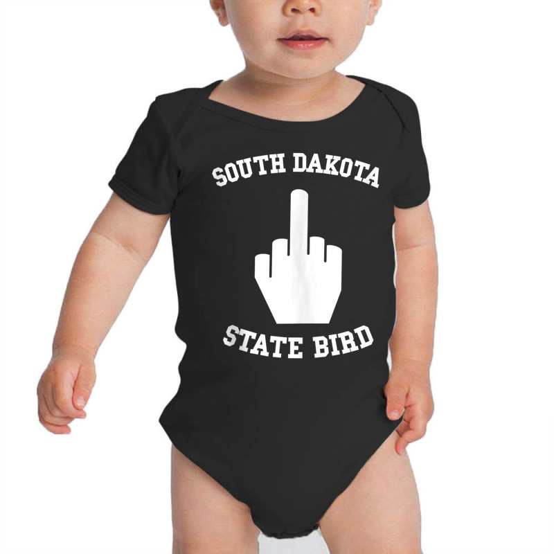 Funny South Dakota State Bird Flipping Off Tank Top Baby Bodysuit | Artistshot