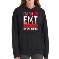 Emt Emergency Medical Technician Ambulance Responder Ems Vintage Hoodie | Artistshot