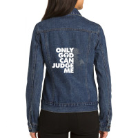 Look To The Side Ladies Denim Jacket | Artistshot