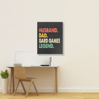 Husband Dad Gard Games Legend Portrait Canvas Print | Artistshot