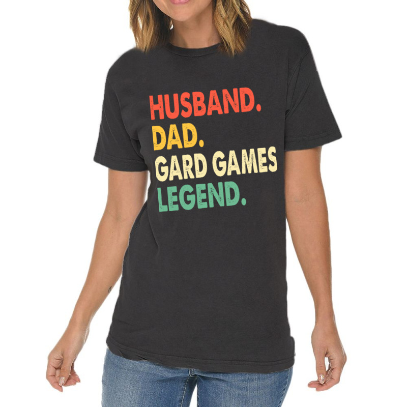 Husband Dad Gard Games Legend Vintage T-shirt | Artistshot