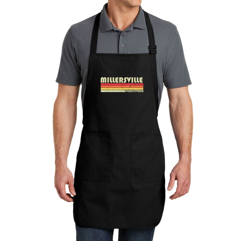 Millersville Pa Pennsylvania Funny City Home Root Gift Retro Full-length Apron | Artistshot