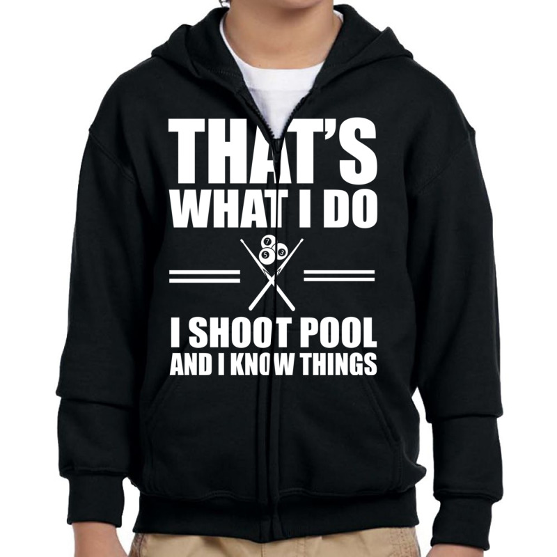 Funny Pool Player Billiards Design Billiard Ball Lover Pullover Hoodie Youth Zipper Hoodie | Artistshot