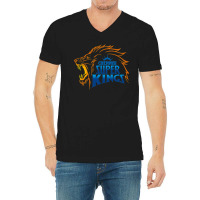 League Chennai Indians Mumbai Text Premier Area Essential V-neck Tee | Artistshot