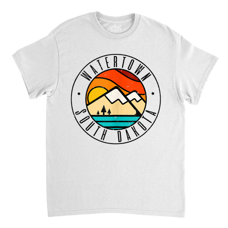 Minimalist Outdoors Watertown South Dakota Sd Tank Top Classic T-shirt by cm-arts | Artistshot