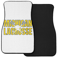 Womens Michigan Lacrosse Helmet Mi Lax The Wolverine State Gift V Neck Front Car Mat | Artistshot