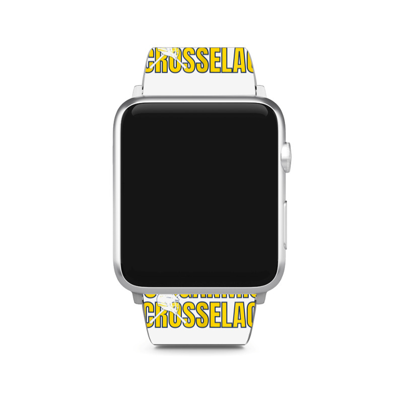 Womens Michigan Lacrosse Helmet Mi Lax The Wolverine State Gift V Neck Apple Watch Band | Artistshot