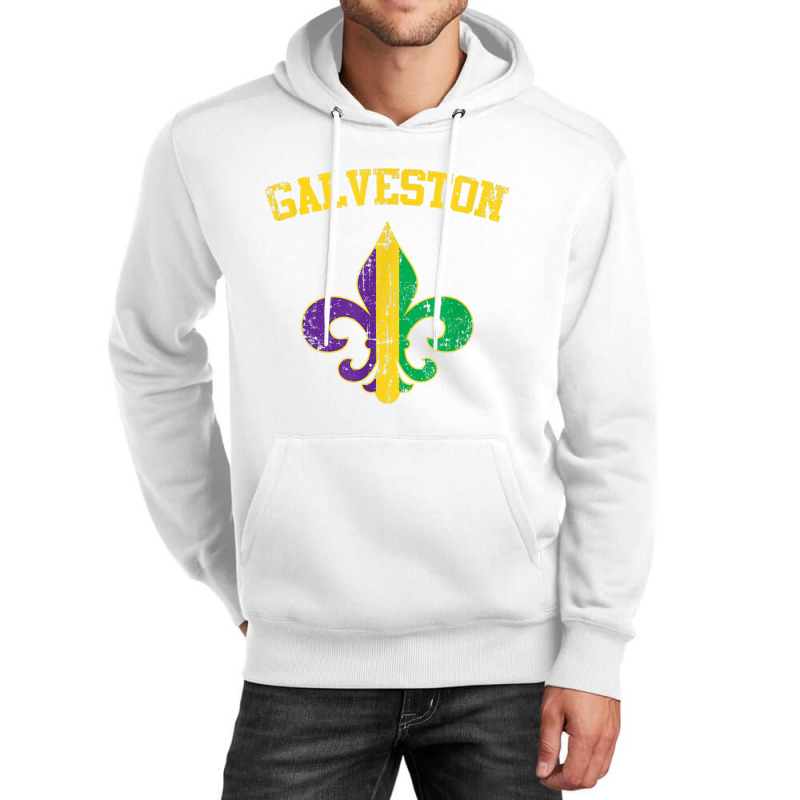 Galveston Texas Mardi Gras Fleur De Lis Symbol T Shirt Unisex Hoodie by cm-arts | Artistshot