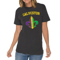 Galveston Texas Mardi Gras Fleur De Lis Symbol T Shirt Vintage T-shirt | Artistshot