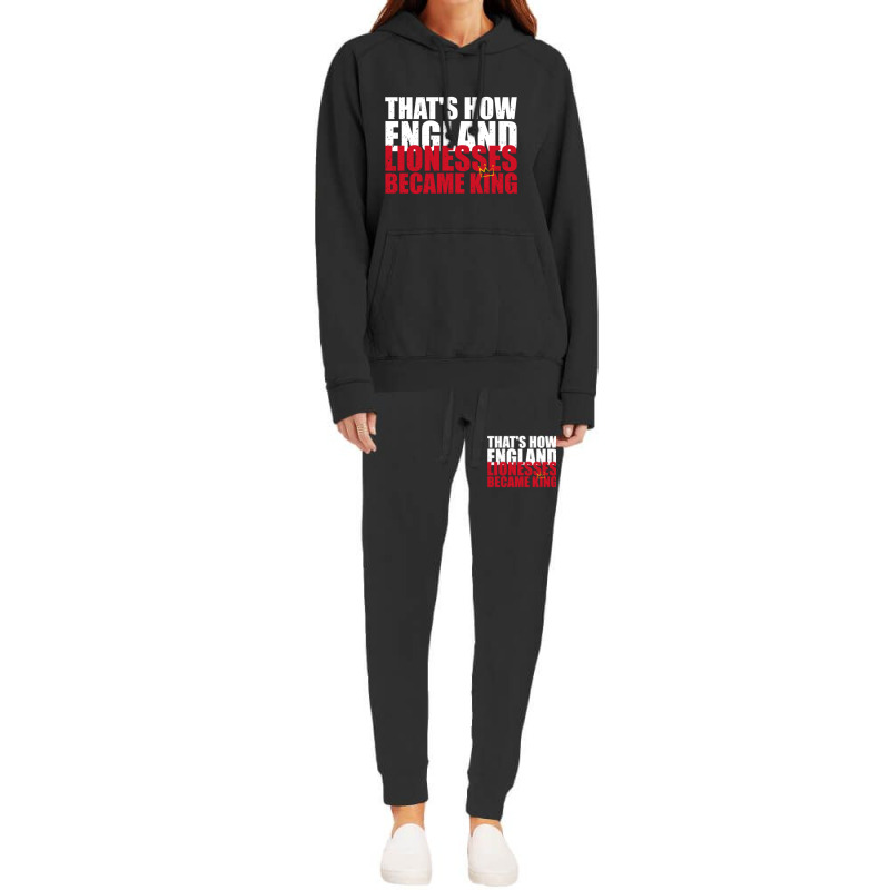 Thats How England Lionesses Became King - Distressed Hoodie & Jogger Set | Artistshot