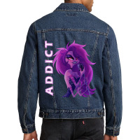 Angel Dust Addict Wobackground Men Denim Jacket | Artistshot