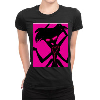 Angel Dust Neon Graphic Ladies Fitted T-shirt | Artistshot