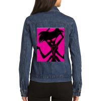 Angel Dust Neon Graphic Ladies Denim Jacket | Artistshot