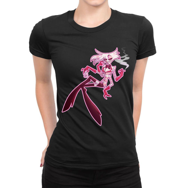 Angel Dust Wobackground Ladies Fitted T-Shirt by cm-arts | Artistshot