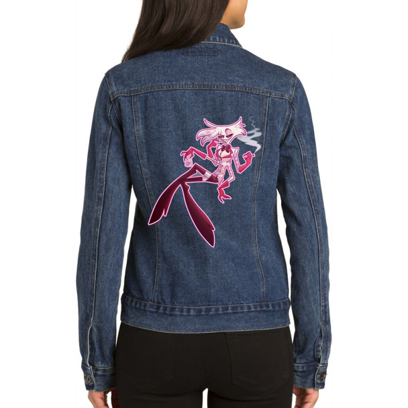 Angel Dust Wobackground Ladies Denim Jacket by cm-arts | Artistshot