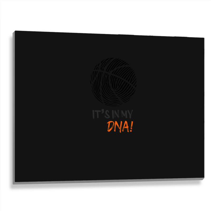 Basketball Dna Fingerprint Special Design Metal Print Horizontal by KennethBlystone | Artistshot