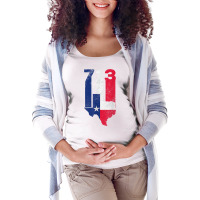 Houston City In Texas The Lone Star State For 713 T Shirt Maternity Scoop Neck T-shirt | Artistshot