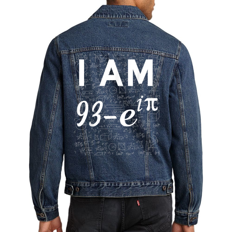 94th Birthday 94 Years Old Math Geek Euler Identity T Shirt Men Denim Jacket | Artistshot