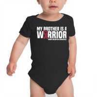 My Brother Is A Warrior Brain Aneurysm Awareness Premium T Shirt Baby Bodysuit | Artistshot