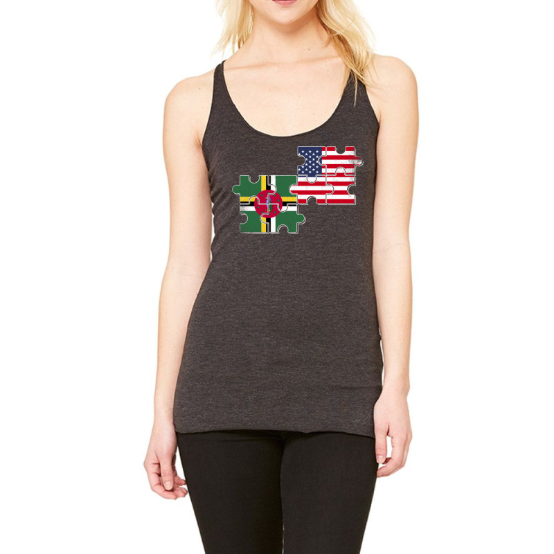 Dominica Usa Dominican American Flag Pullover Hoodie Racerback Tank by cm-arts | Artistshot