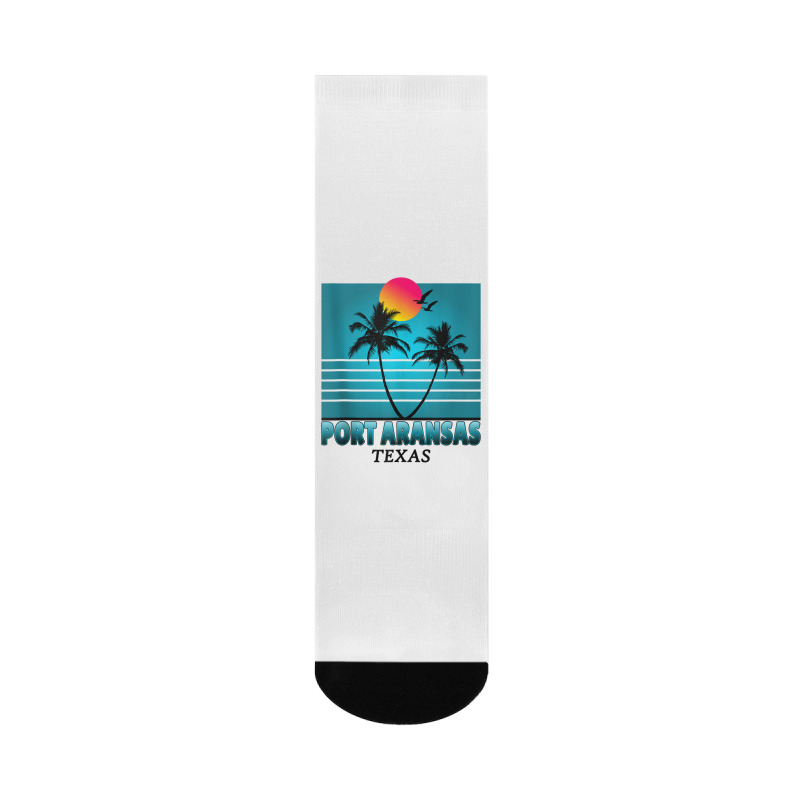 Port Aransas Texas Summer Tee Tank Top Crew Socks | Artistshot