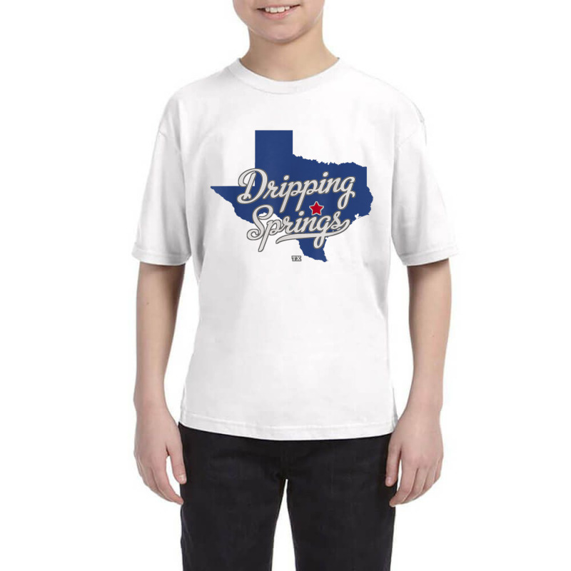 Dripping Springs Texas Tx Map T Shirt Youth Tee | Artistshot