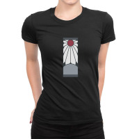 Tanjiro Earrings Hanafuda Ladies Fitted T-shirt | Artistshot