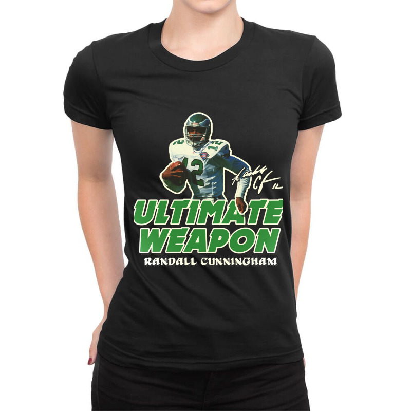 Randall Cunningham Ultimate Weapon Ladies Fitted T-Shirt by cm-arts | Artistshot