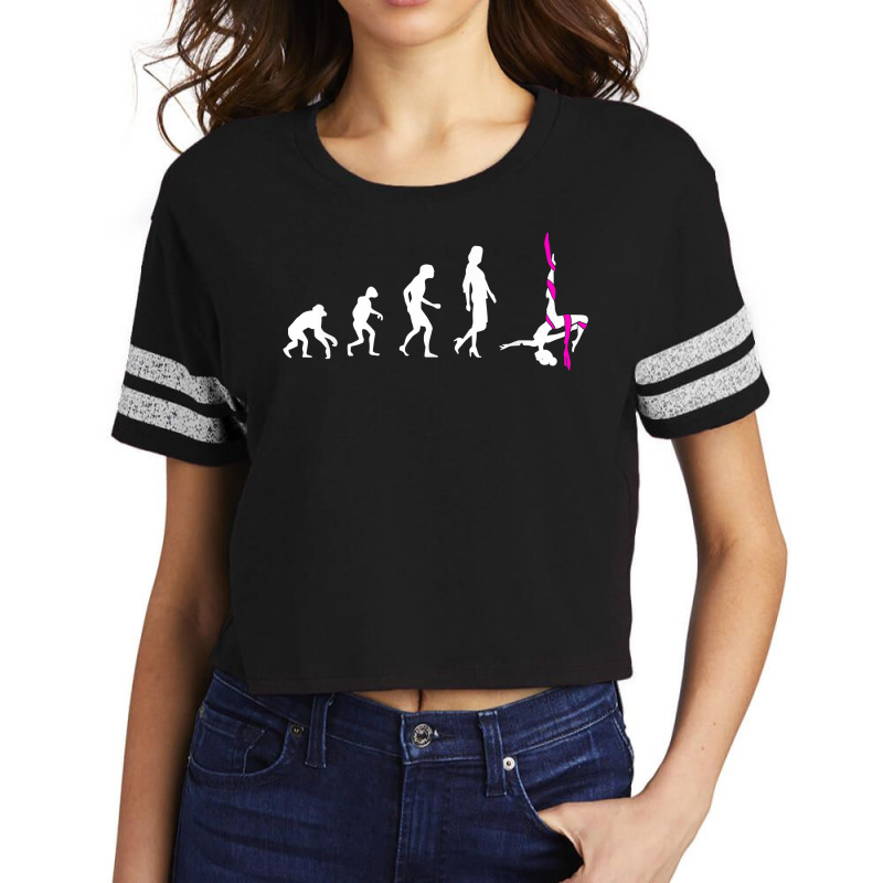 Aerial Silk Evolution   Acrobatics Gymnastics Aerialist T Shirt Scorecard Crop Tee by cm-arts | Artistshot