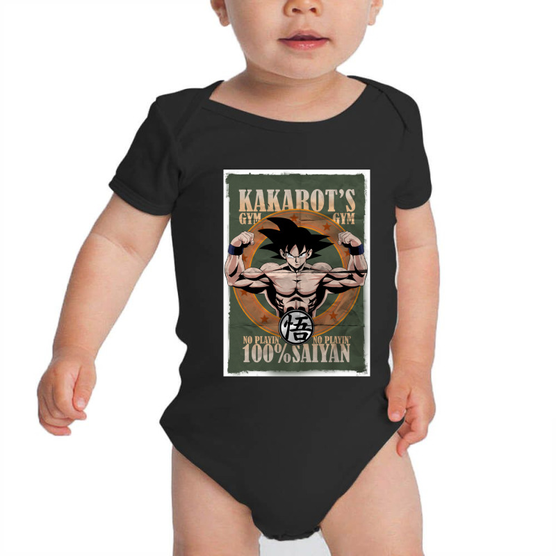 Sangoku S Gym 100 Saiyan Baby Bodysuit by SANDRAWILLIAMS | Artistshot