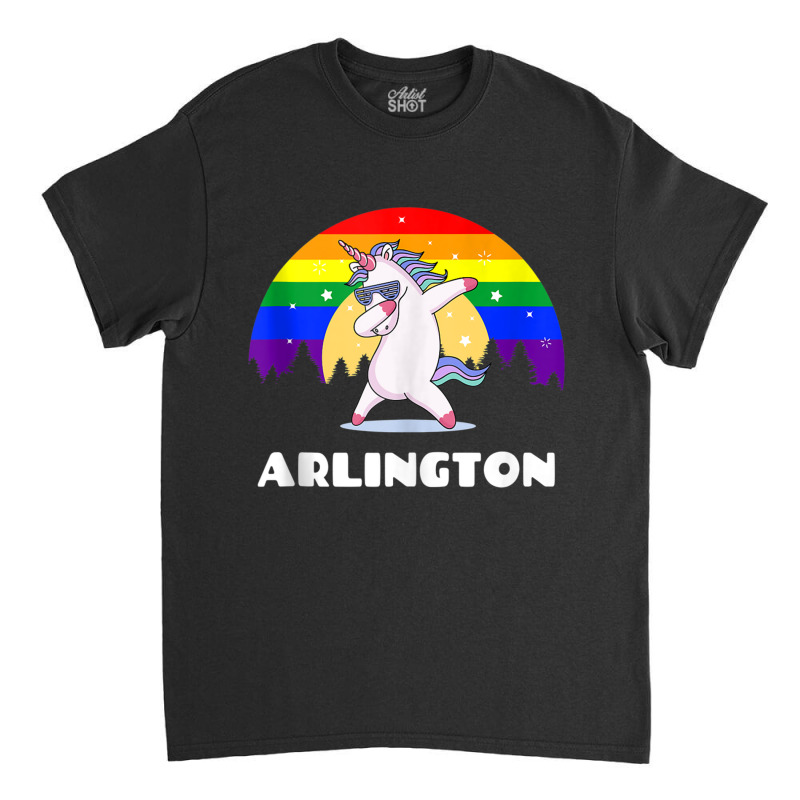 Arlington Texas   Lgbtq Gay Pride Rainbow Tank Top Classic T-shirt by cm-arts | Artistshot