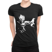 Hardcore Squat   Leg Day   Goku Ladies Fitted T-shirt | Artistshot